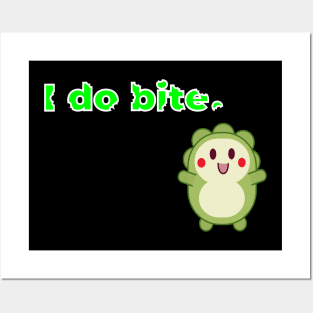 I do bite. cute 1 (White frame) Posters and Art